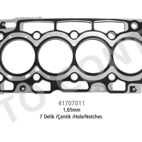 SİLİNDİR KAPAK CONTASI SKC MLS 7 DELİK PEUGEOT PARTNER - CİTROEN BERLİNGO 1.6 16 V HDI 1.65MM