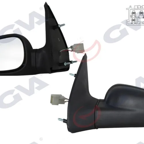 DIŞ DİKİZ AYNASI SOL CLIO 94-98 ELEKTRİKLİ ISITMALI DÜZ CAM 5 FİŞ VM-126EHL