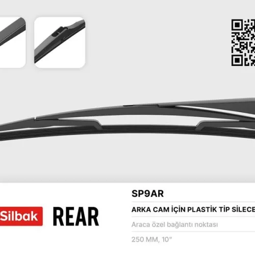 SİLECEK SÜPÜRGESİ ARKA PLASTİK TİP 230MM PEUGEOT 308 II 09/13 . RENAULT MGN II 11/02>12/09 . MGN I V. SW 12/05> . OPEL ASTRA GTC H 03/05>