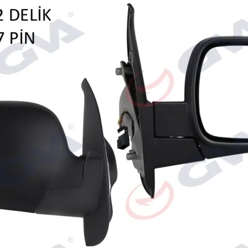 DIŞ DİKİZ AYNASI SAĞ KANGOO 08> ELEKTRİKLİ ISITMALI SENSÖRLÜ KONVEKS 7 FİŞ VM-6131EHSR