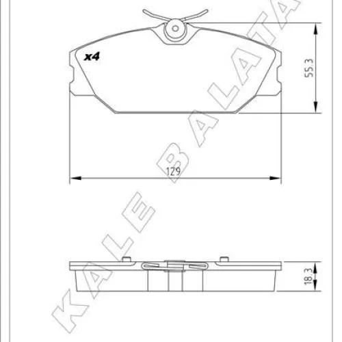 ÖN FREN BALATASI RENAULT MEGANE 99> LAGUNA 95> SCENIC 99> LOGAN 06> SAFRANE 96>00