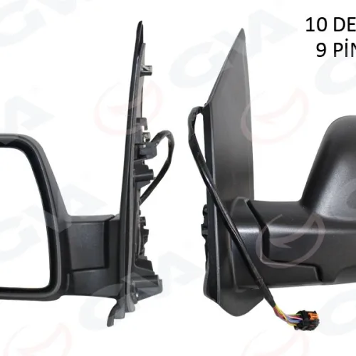 DIŞ DİKİZ AYNASI SOL OPEL VIVARO C-ZAFIRA LIFE 19> PEUGEOT EXPERT-TRAVELLER 16< CITROEN JUMPY-SPACET OURER 16> TOYOTA PROACE 16> ELEKTRİKLİ DESENLİ REZİSTANSLI OTOMATİK AÇMA KAPAMA KÖR NOKTA UYARILI