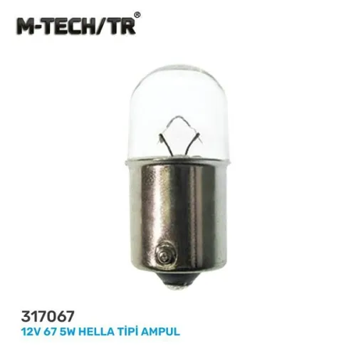 12V 67 5W HELLA TİPİ AMPUL