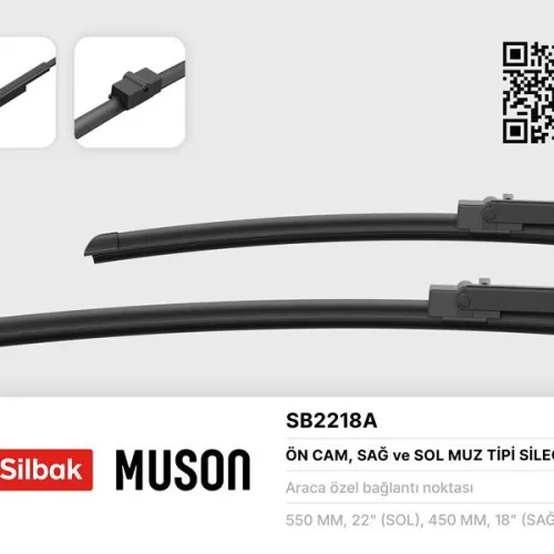 SİLECEK SÜPÜRGESİ TAKIMI ÖN 550-450mm MUZ TİPİ ASTRA H 04>10